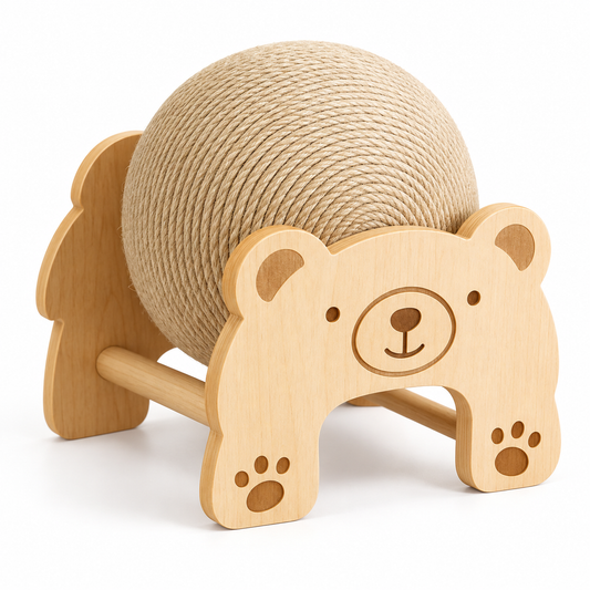 Small Bear Cat Scratch Ball