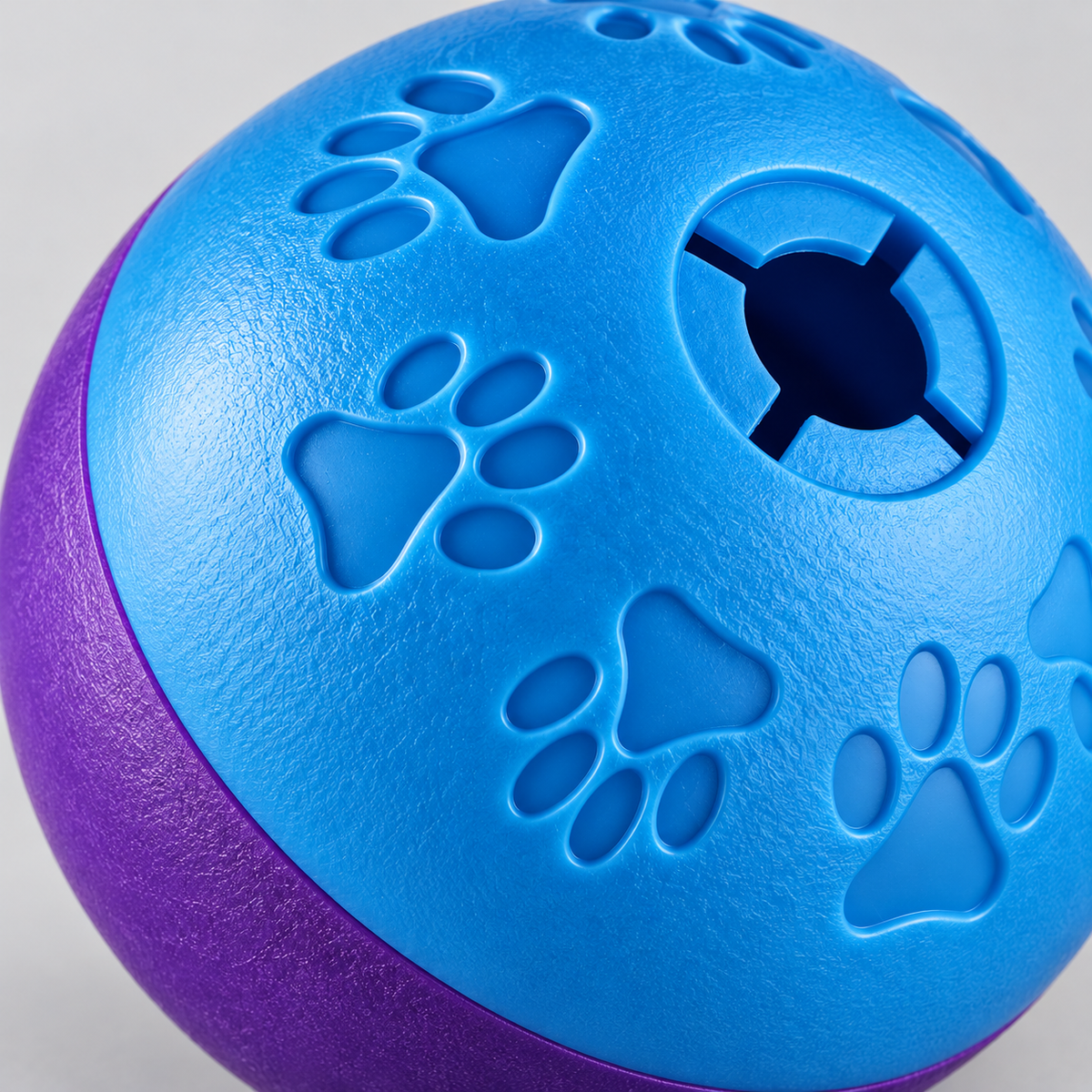 Blue-Purple Treat-Dispensing Sound Ball