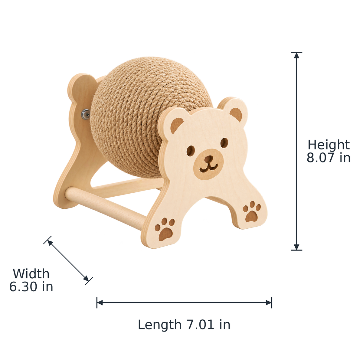 Small Bear Cat Scratch Ball